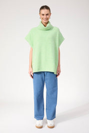 Valenza Knit Poncho - Mint