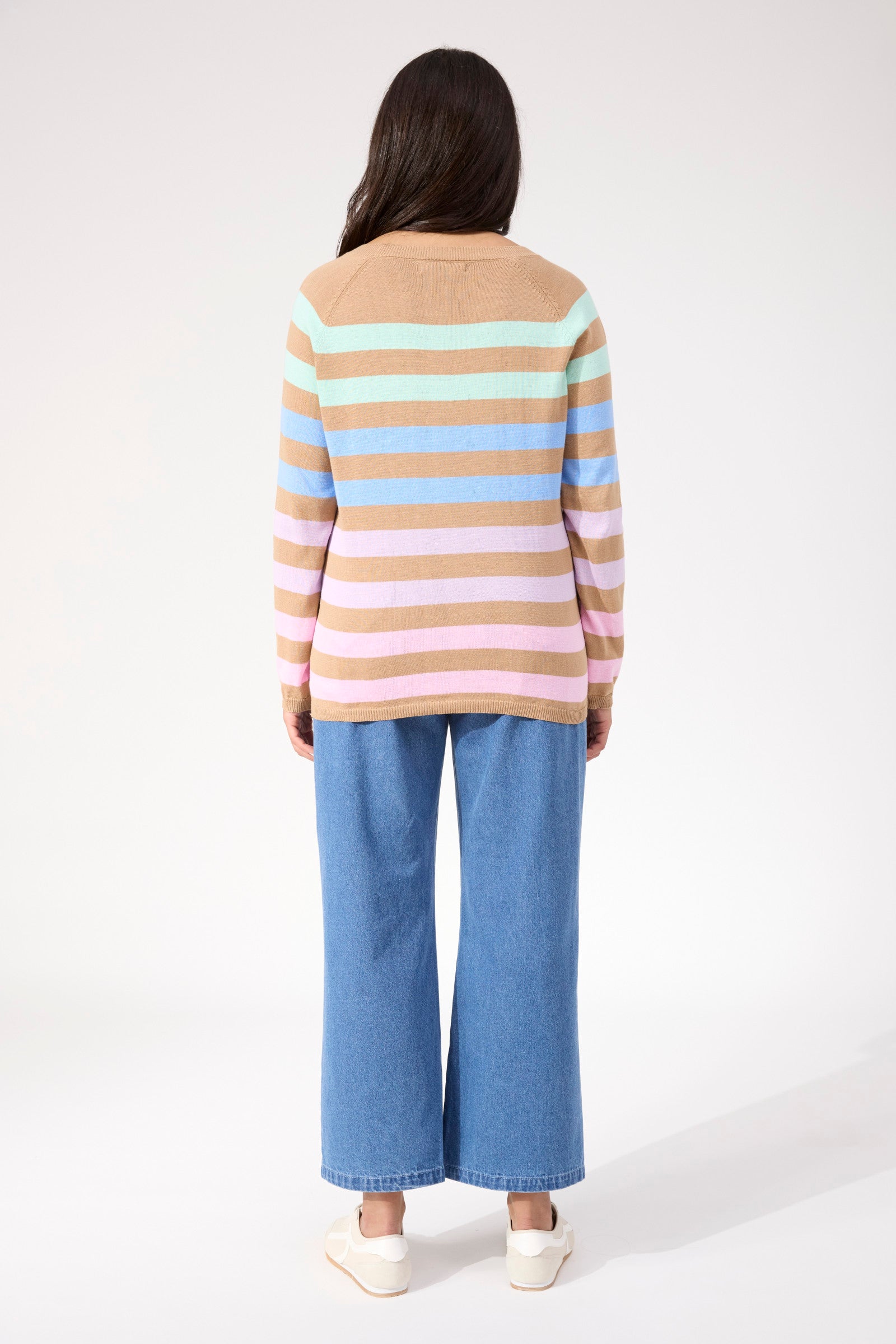 Vermont Stripe Jumper - Tan