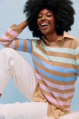 Vermont Stripe Jumper - Tan