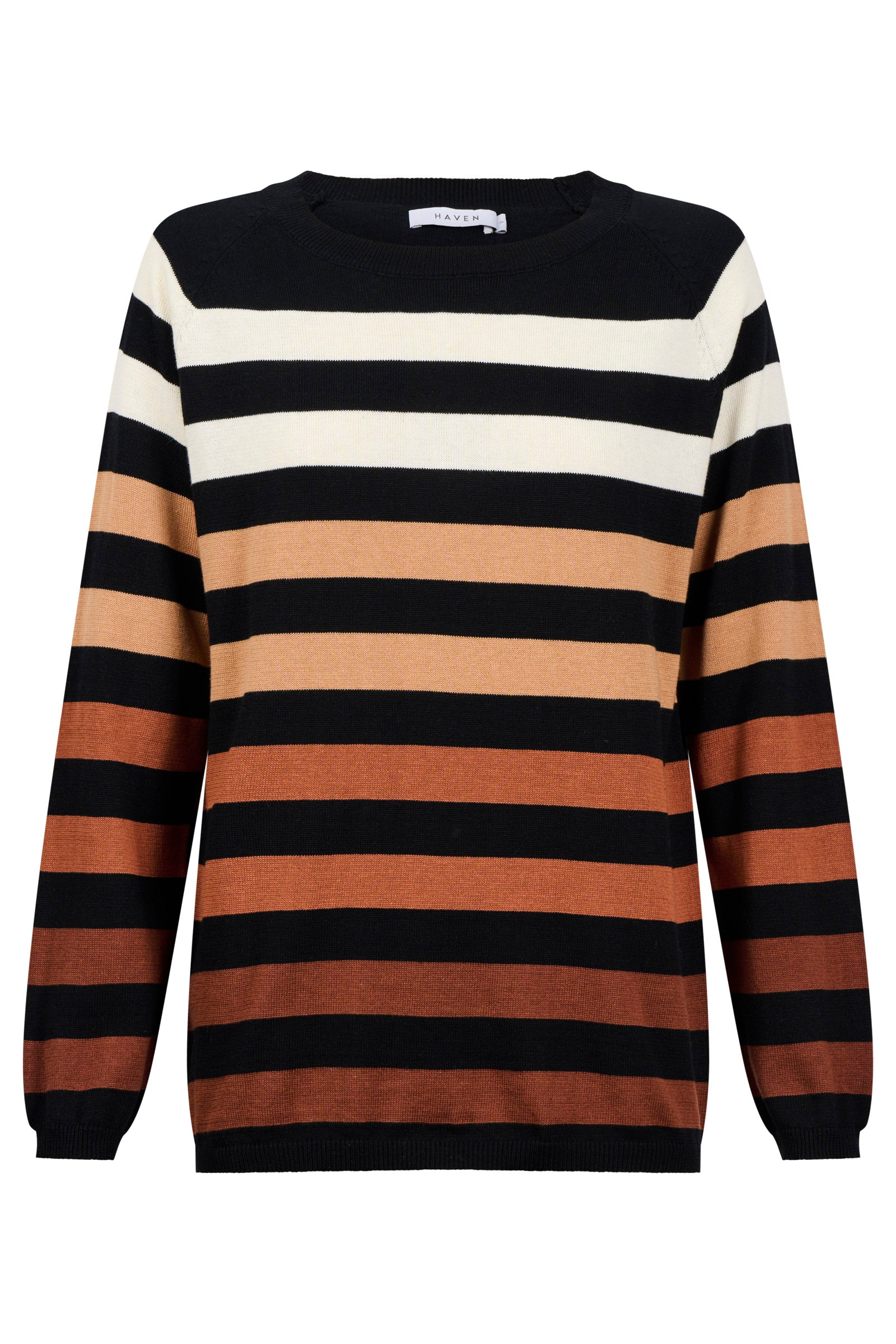 Vermont Stripe Jumper - Black
