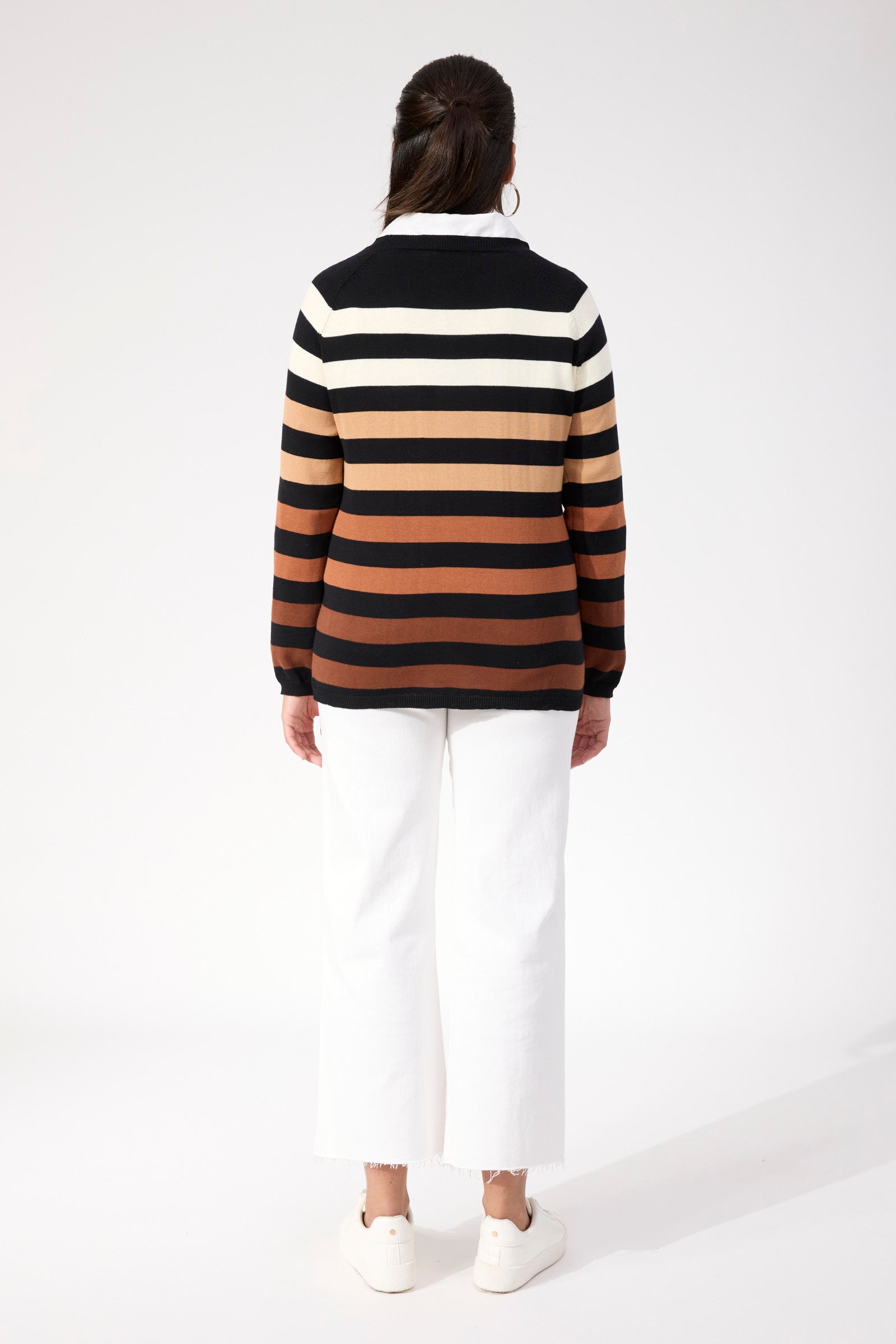 Vermont Stripe Jumper - Black