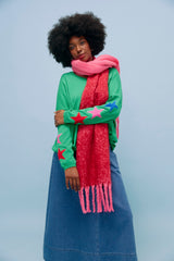 Monterosa 2 Tone Scarf - Hot Pink