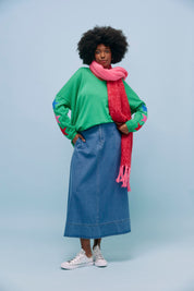 Denver Denim Skirt - Blue