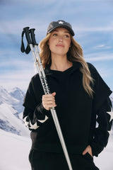 Vermont Star V Neck Jumper - Black