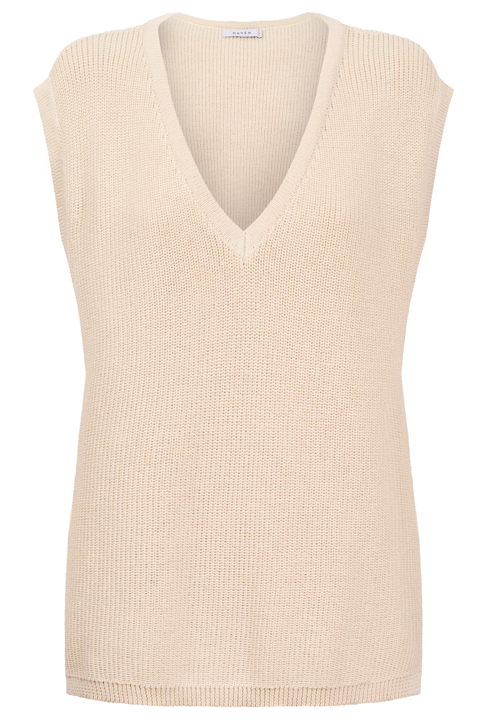 Alaska Knit Vest - Natural