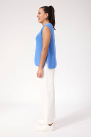 Alaska Knit Vest - Blue