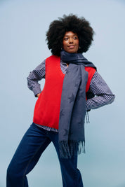 Alaska Knit Vest - Red