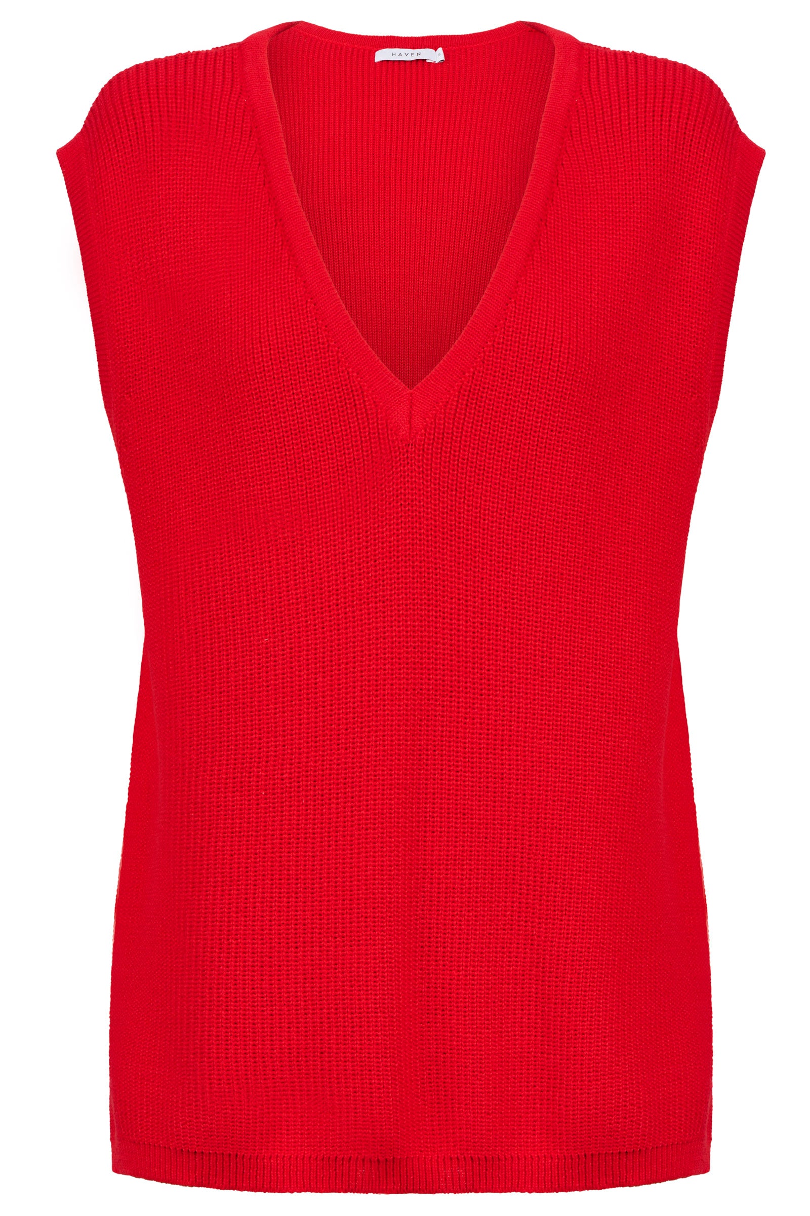 Alaska Knit Vest - Red