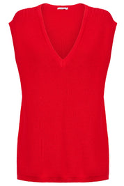 Alaska Knit Vest - Red