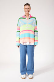 Alaska Stripe Jumper - Neon