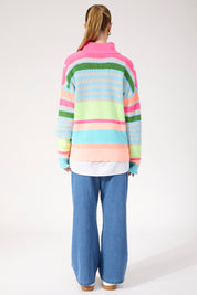 Alaska Stripe Jumper - Neon