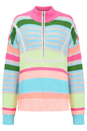 Alaska Stripe Jumper - Neon