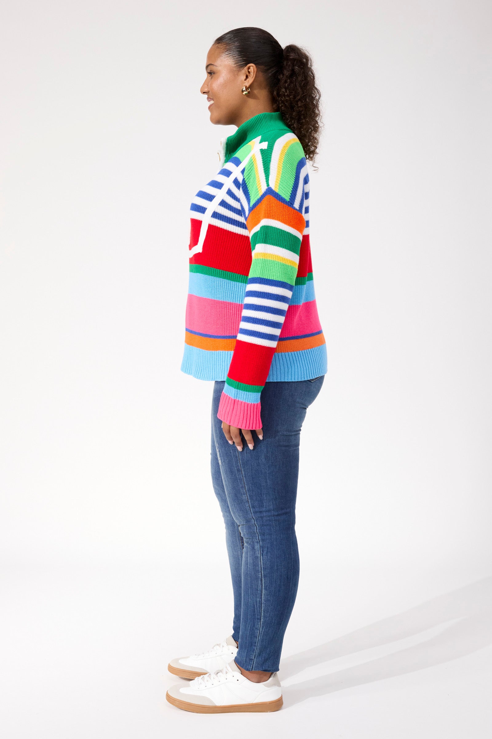 Alaska Stripe Jumper - Rainbow