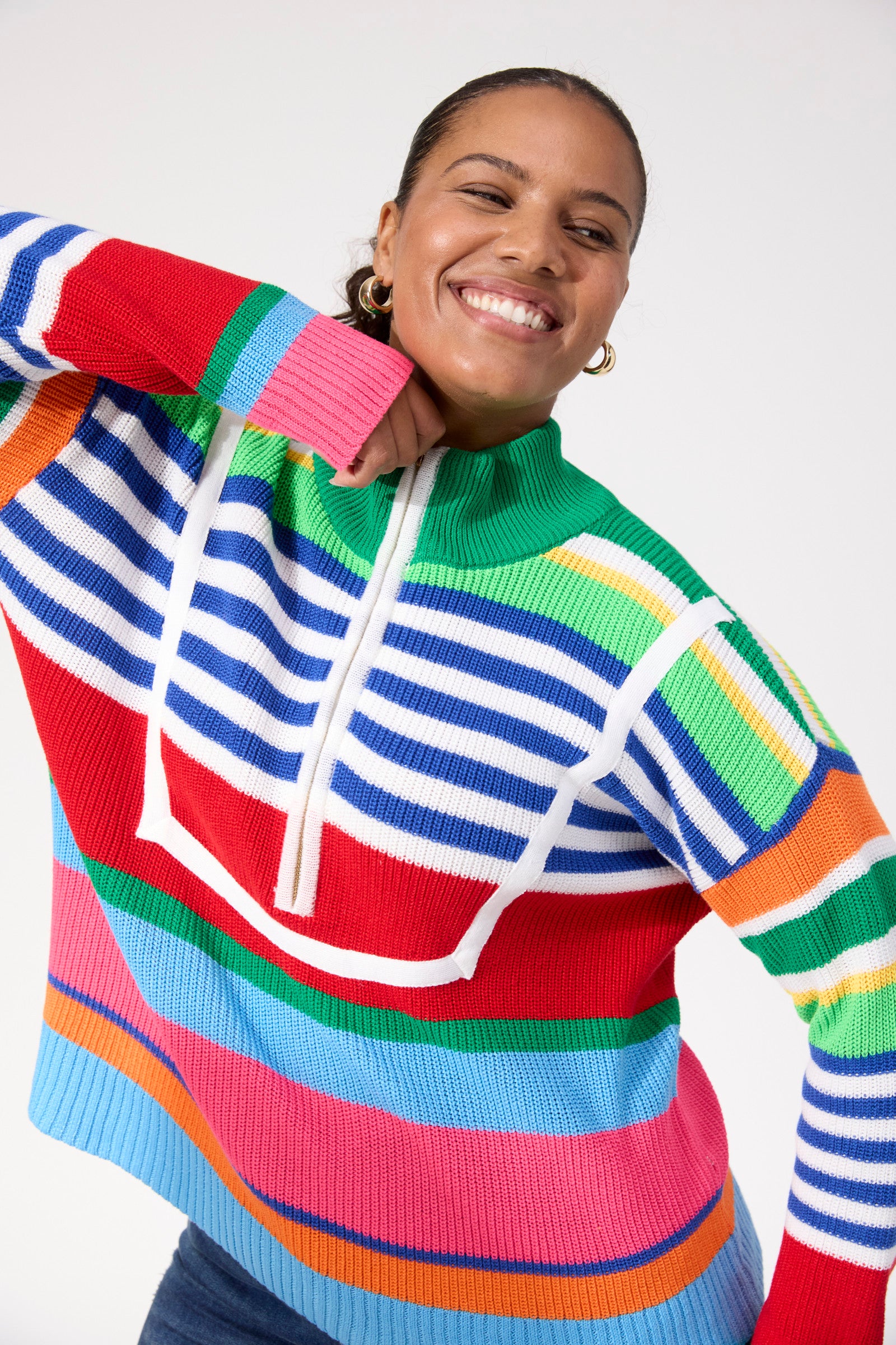 Alaska Stripe Jumper - Rainbow
