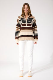 Alaska Stripe Jumper - Natural