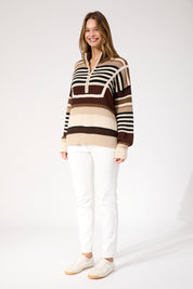 Alaska Stripe Jumper - Natural