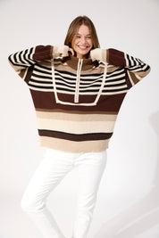 Alaska Stripe Jumper - Natural