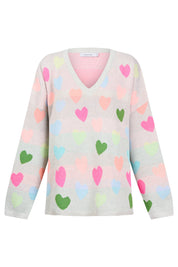Alaska Relaxed Heart Jumper - Neon