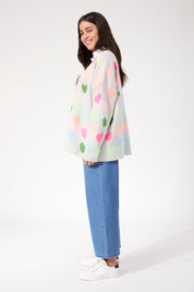 Alaska Relaxed Heart Jumper - Neon