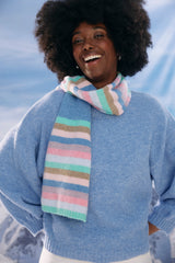 Alaska Stripe Scarf - Tan