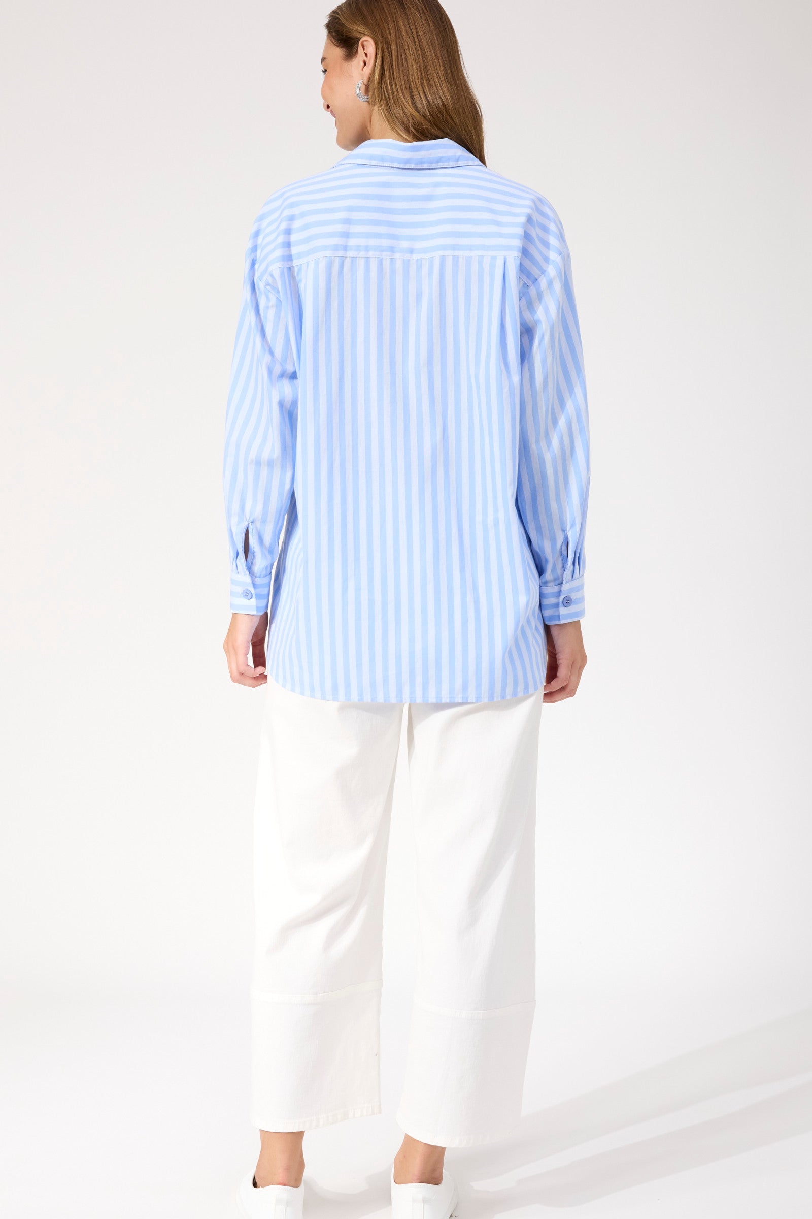 Monterosa Stripe Shirt - Baby Blue