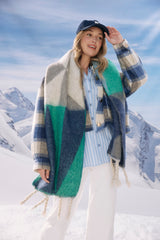 Valenza Triangle Scarf - Navy