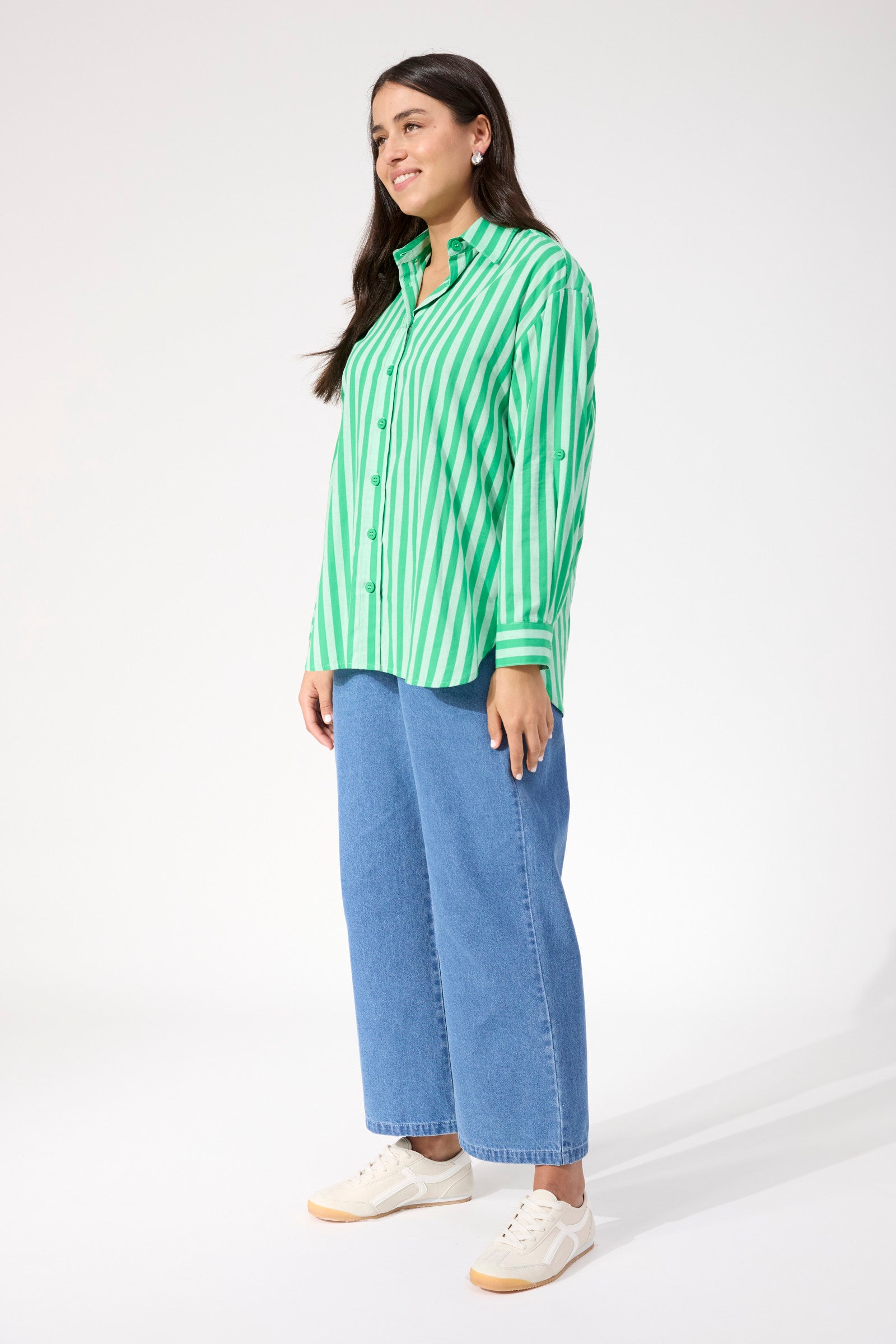 Monterosa Stripe Shirt - Green