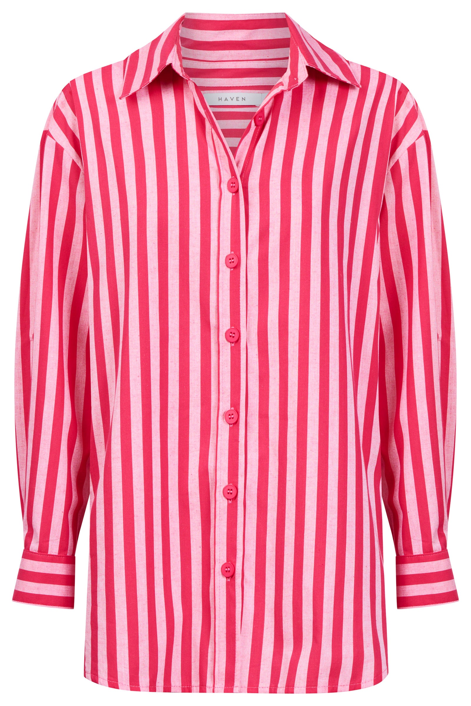 Monterosa Stripe Shirt - Hot Pink
