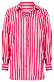 Monterosa Stripe Shirt - Hot Pink