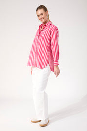 Monterosa Stripe Shirt - Hot Pink