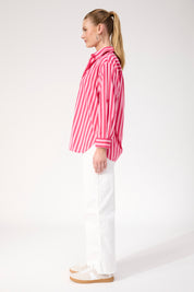 Monterosa Stripe Shirt - Hot Pink