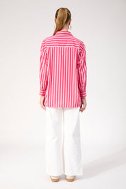 Monterosa Stripe Shirt - Hot Pink