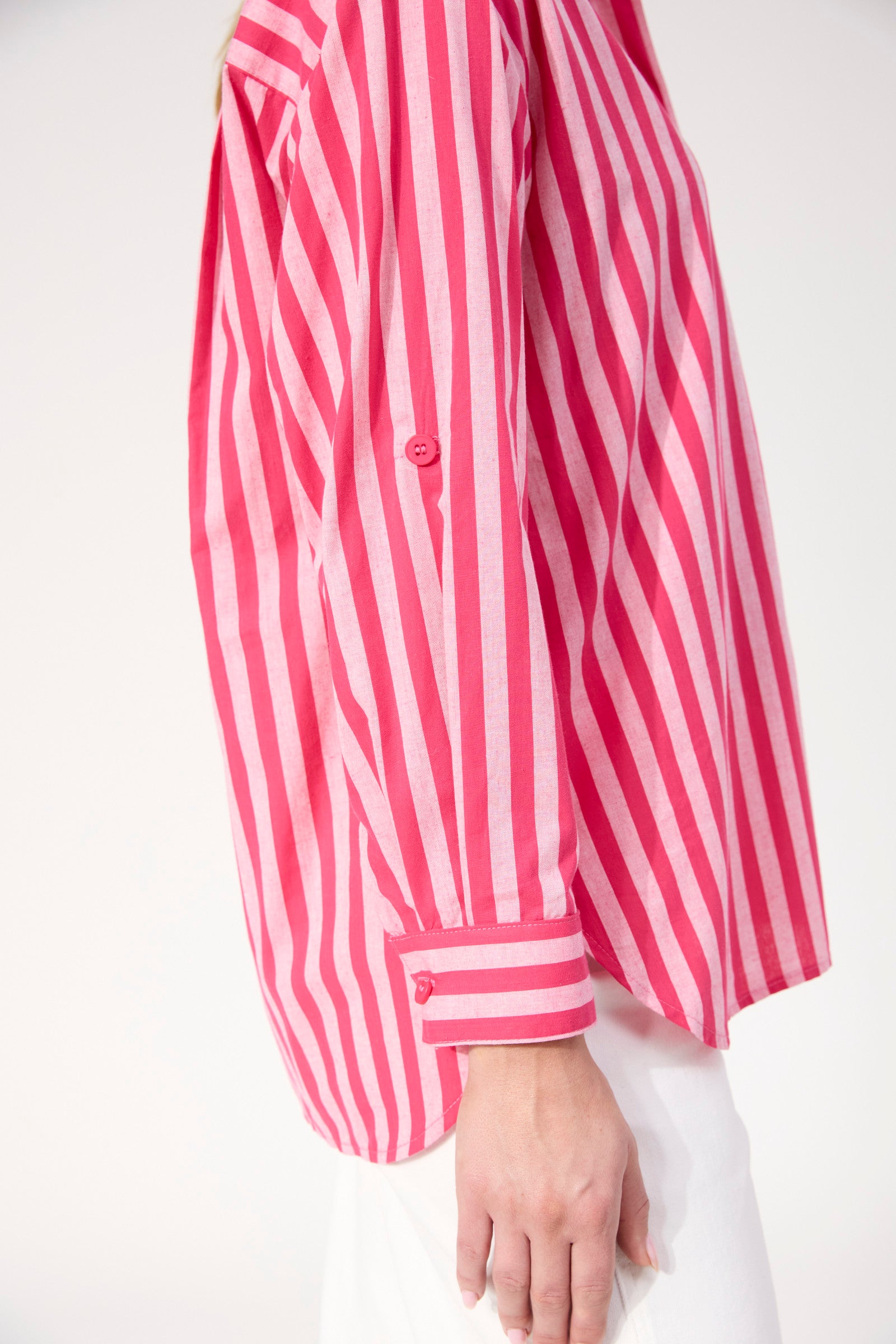 Monterosa Stripe Shirt - Hot Pink