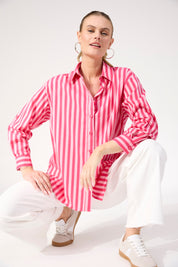 Monterosa Stripe Shirt - Hot Pink