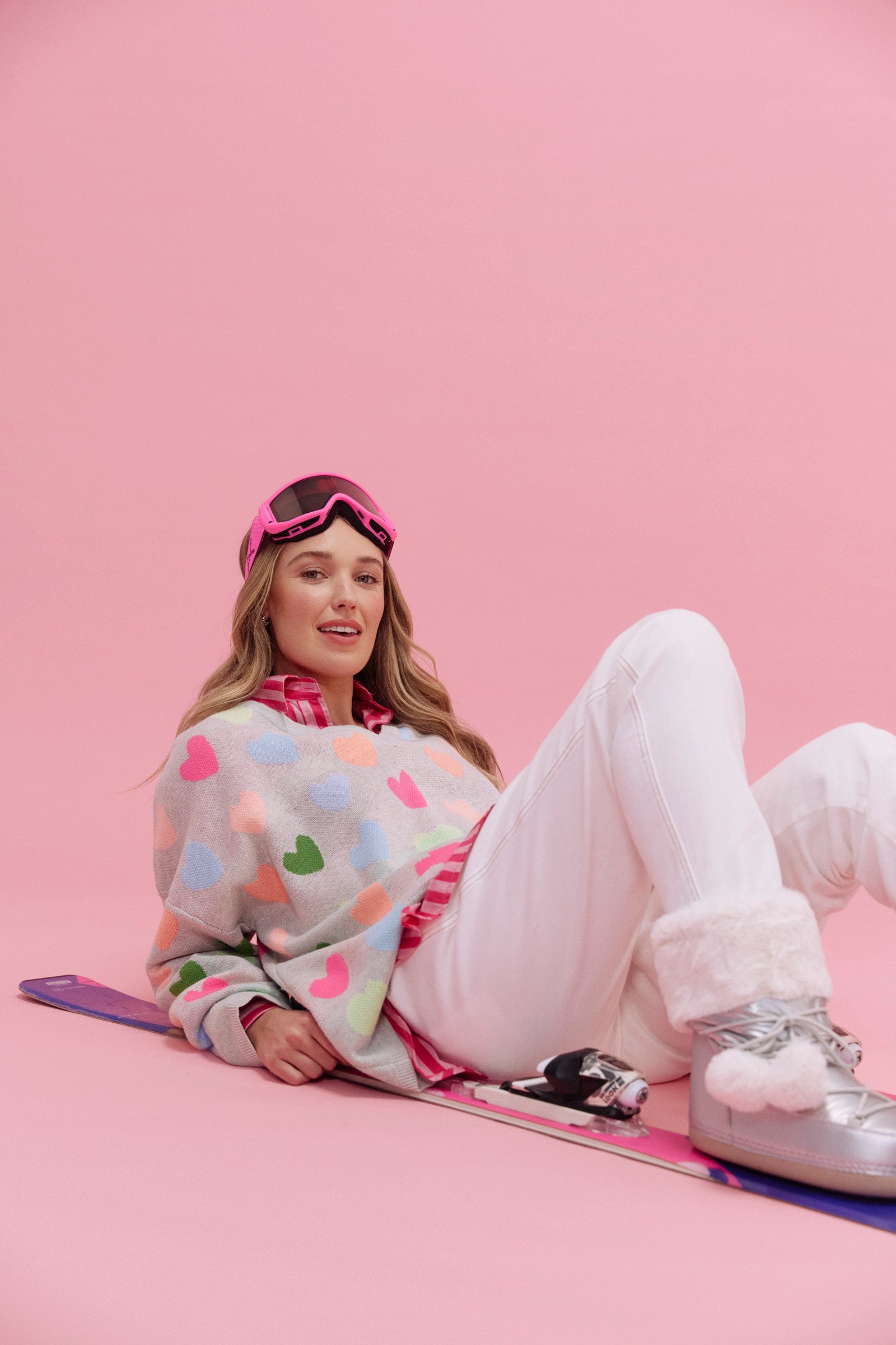 Alaska Relaxed Heart Jumper - Neon