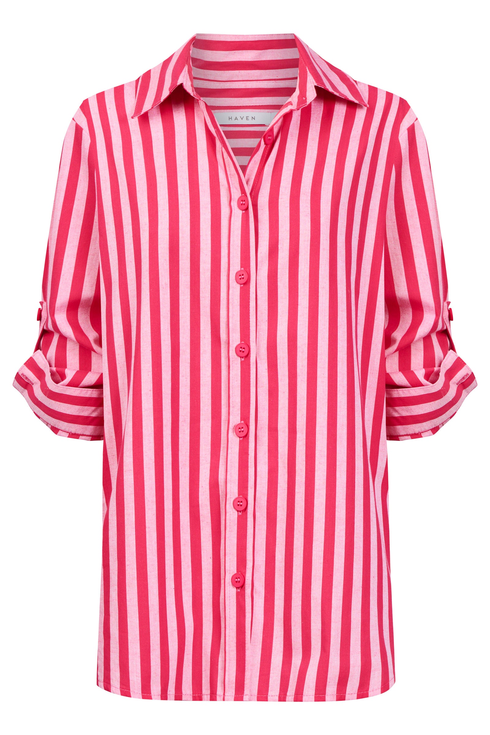 Monterosa Stripe Shirt - Hot Pink
