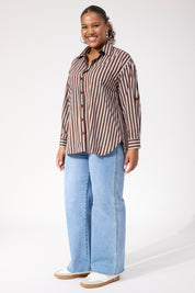 Monterosa Stripe Shirt - Brown