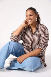 Monterosa Stripe Shirt - Brown