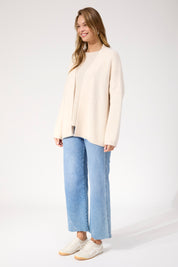 Ottawa Crop Cardigan - Natural