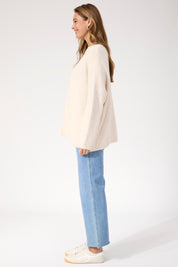 Ottawa Crop Cardigan - Natural