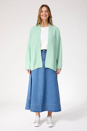 Ottawa Crop Cardigan - Mint