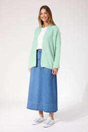 Ottawa Crop Cardigan - Mint
