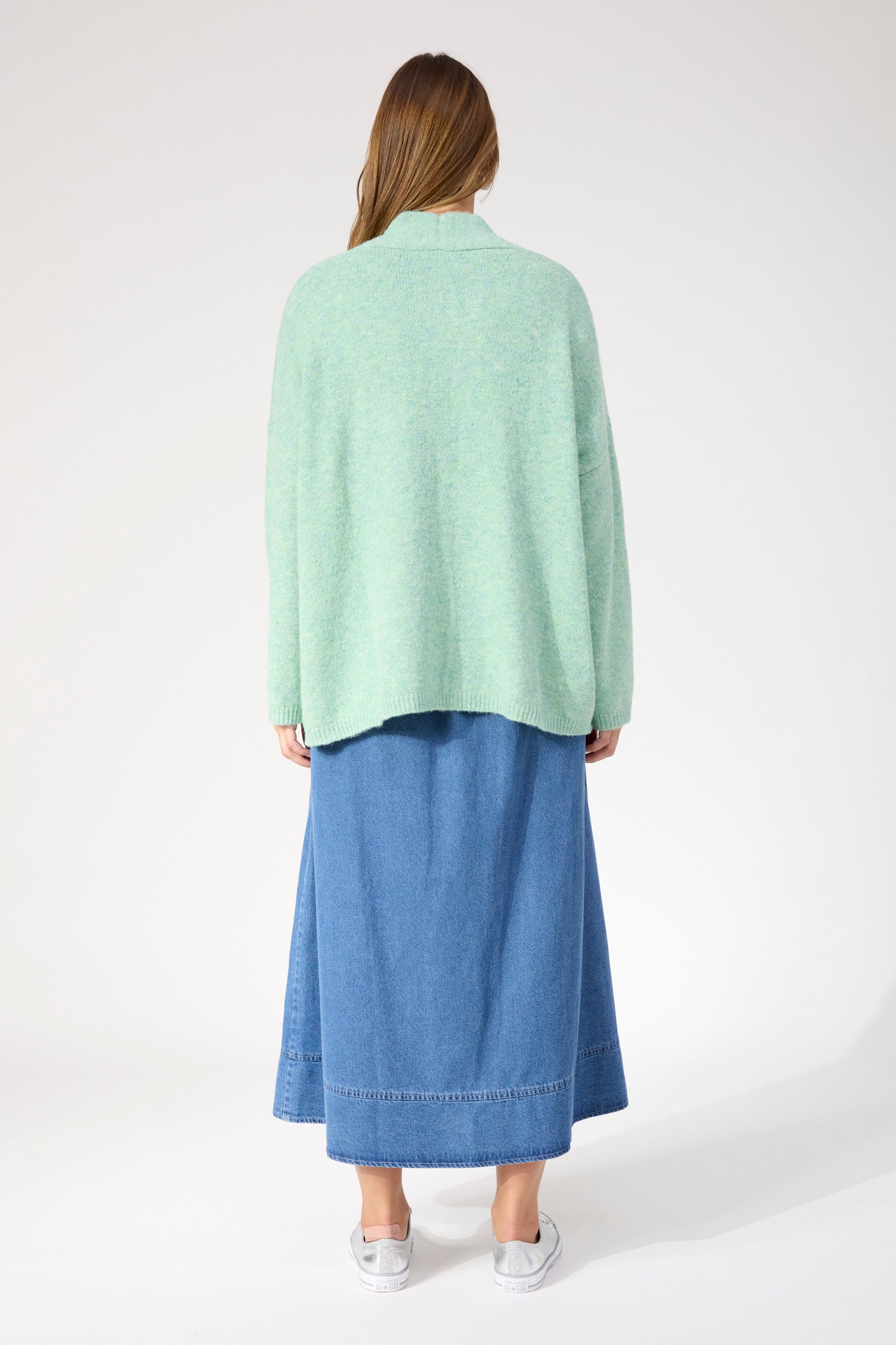 Ottawa Crop Cardigan - Mint