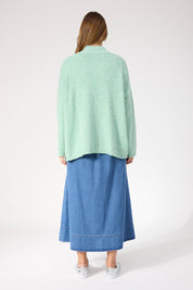 Ottawa Crop Cardigan - Mint