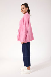 Ottawa Crop Cardigan - Pink