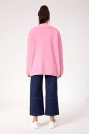 Ottawa Crop Cardigan - Pink