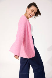 Ottawa Crop Cardigan - Pink