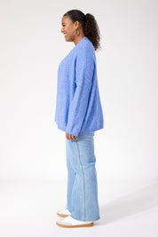 Ottawa Crop Cardigan - Blue