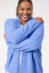 Ottawa Crop Cardigan - Blue