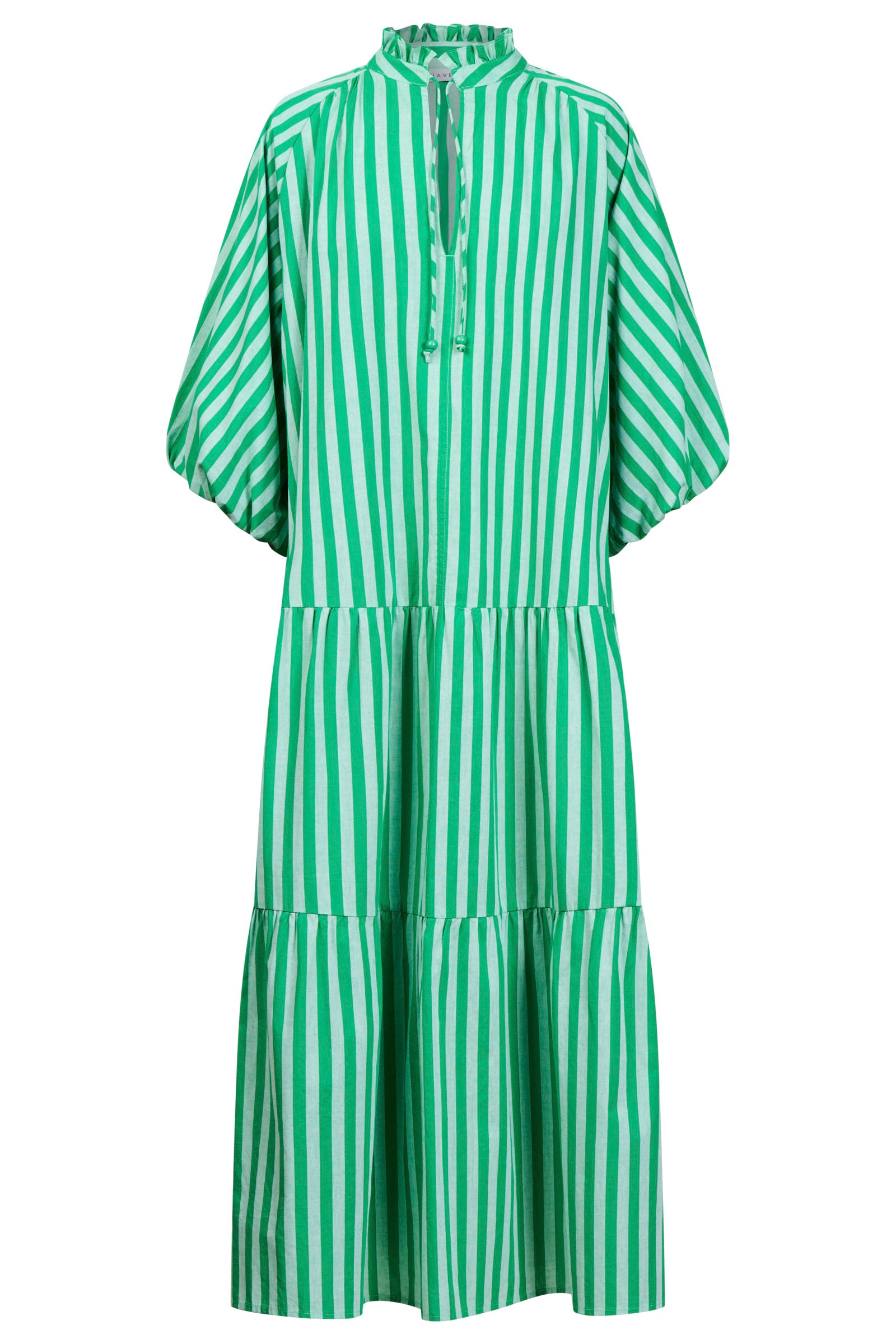 Monterosa Stripe Maxi Dress - Green